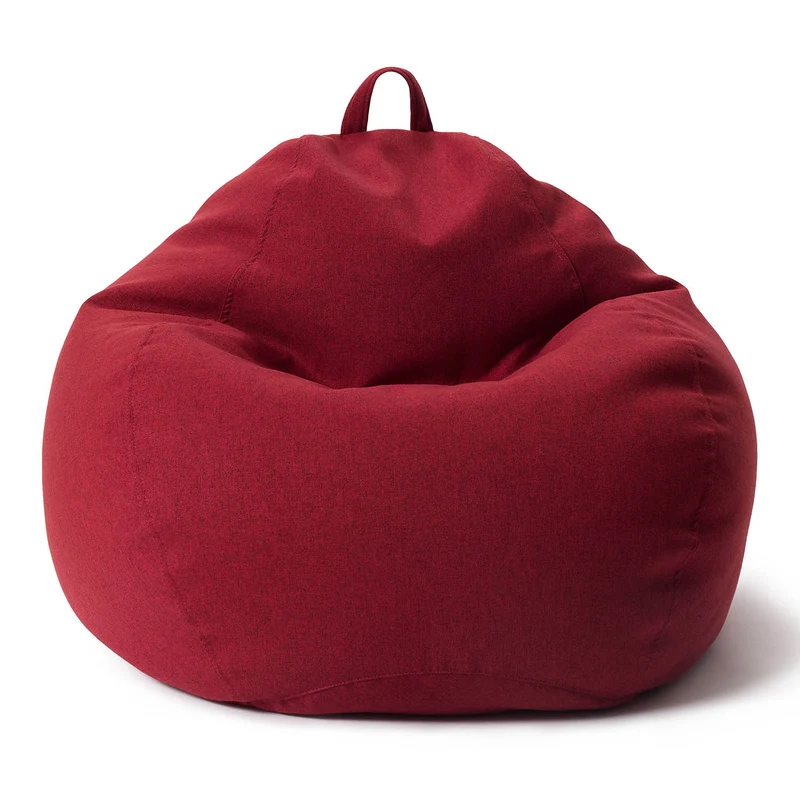 LUMALAND Comfort Line XXL Sitzsack - 100x120x50 cm Bodenkissen - 315 L - EPS Perlen Füllung - Rot
