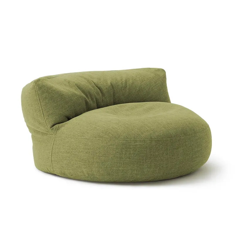 LUMALAND Interior Line Sitzsack-Lounge - Rundes Sitzsack-Sofa - 320l Füllung, 90 x 50 cm - Lime