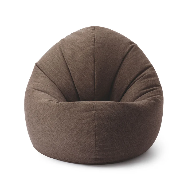 LUMALAND Sitzsack Interior Line - Sitzkissen Runder - Indoor - 300l Füllung - 120 x 80 x 75 cm - Braun