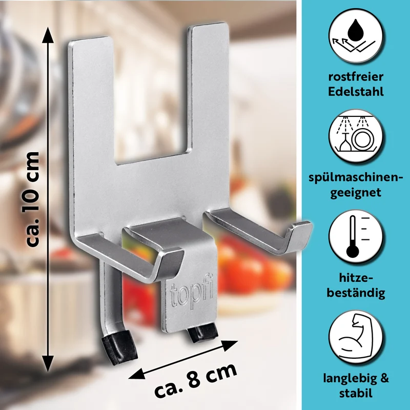 topfi® Topfdeckelhalter für Töpfe & Pfannen