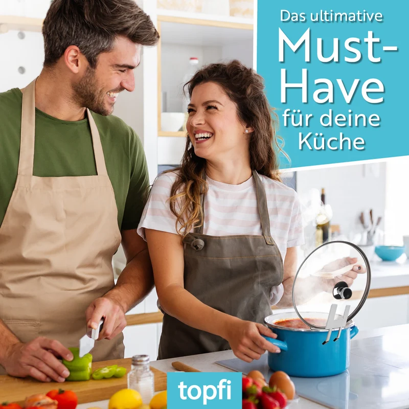 topfi® Topfdeckelhalter für Töpfe & Pfannen