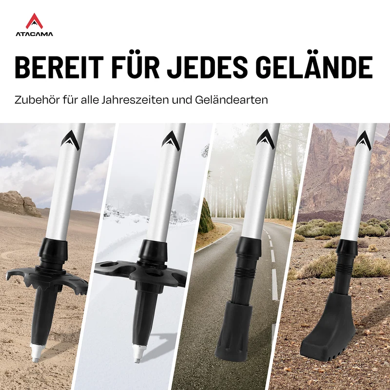 ATACAMA Teleskop Wanderstöcke - CarbonMix - 110 cm / 135 cm