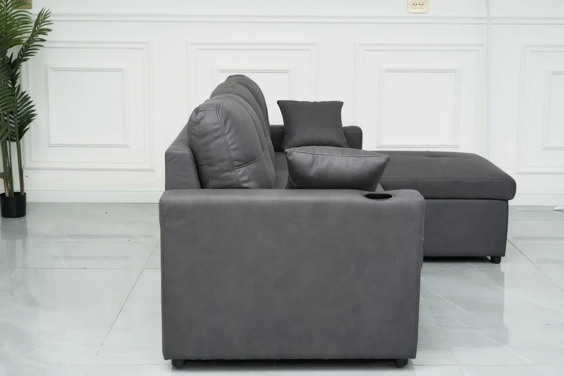 3 Seater Sofa Bed with Reversible Storage Chaise