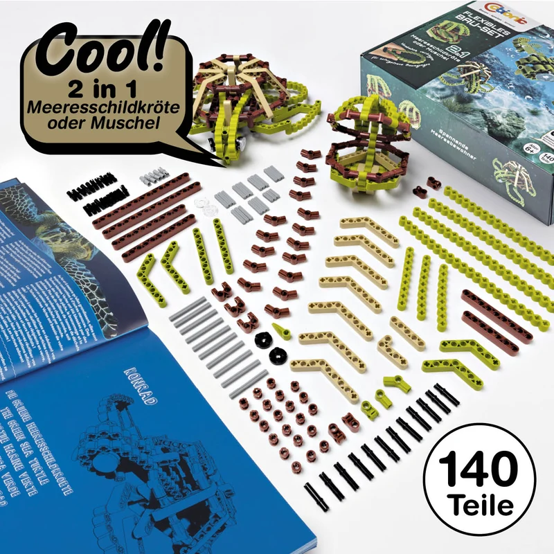 CBionic Baustein-Set Schildkröte grün/braun