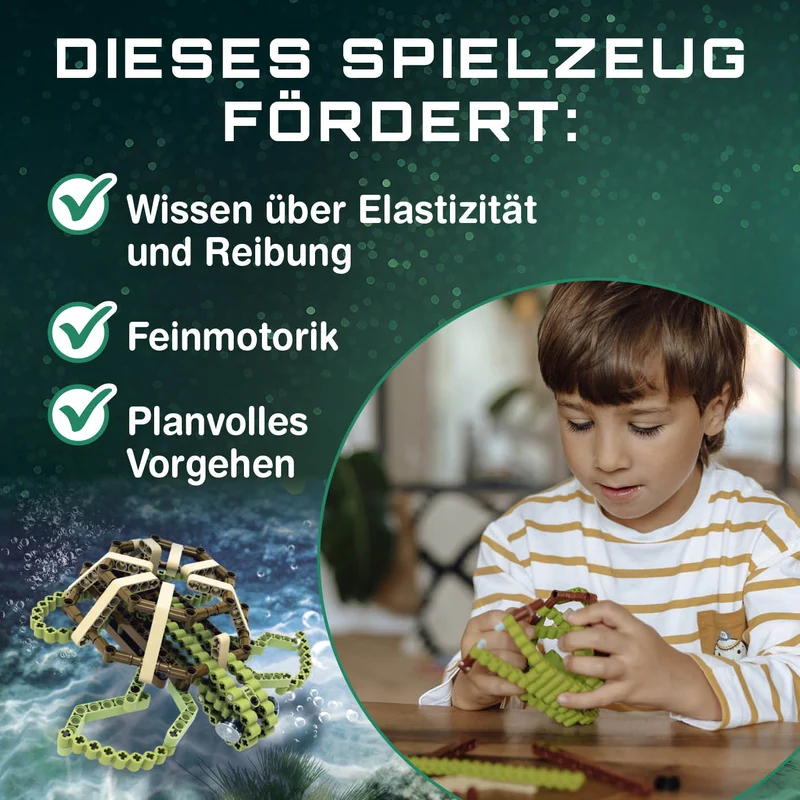 CBionic Baustein-Set Schildkröte grün/braun