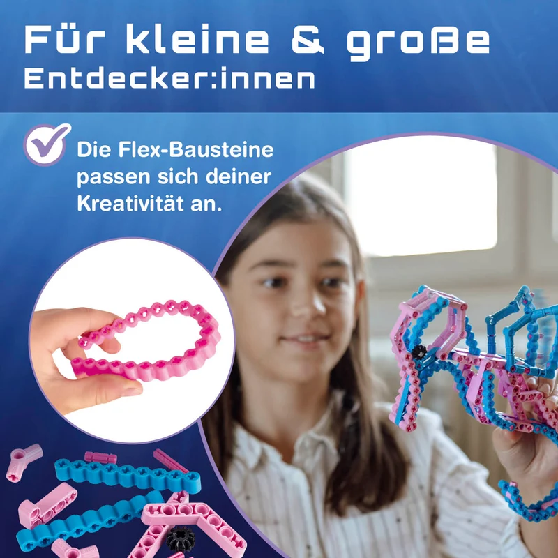 cbionic Flexibles Klemmbaustein-System - 2-in-1 Seepferdchen oder Fisch - Bewegungen der Natur erforschen & entdecken