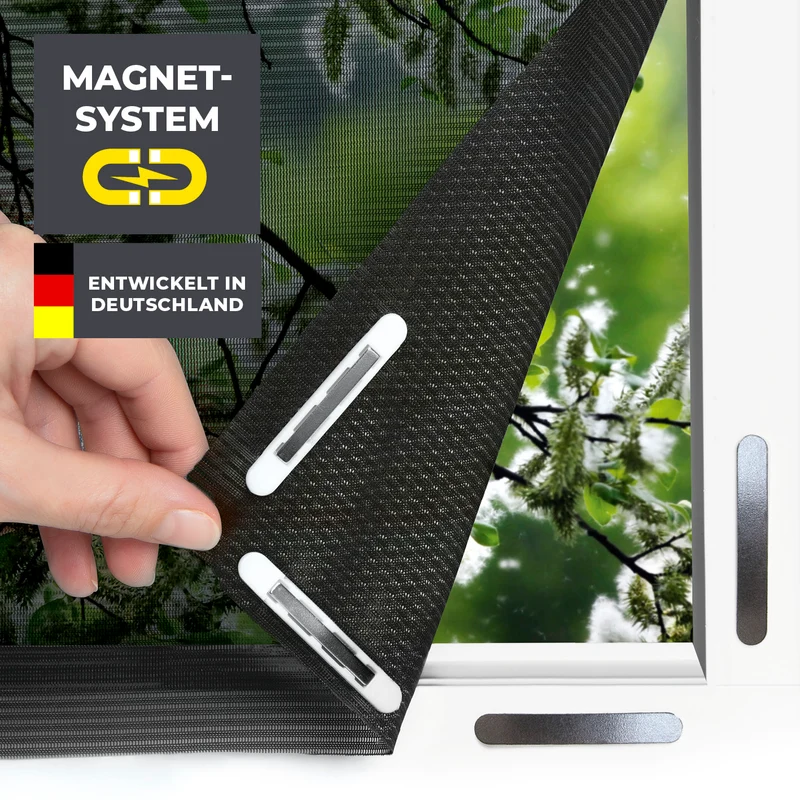 EASYmaxx Insect Protect Insekten- & Pollenschutz, Magnet - Fenster bis 110x130cm