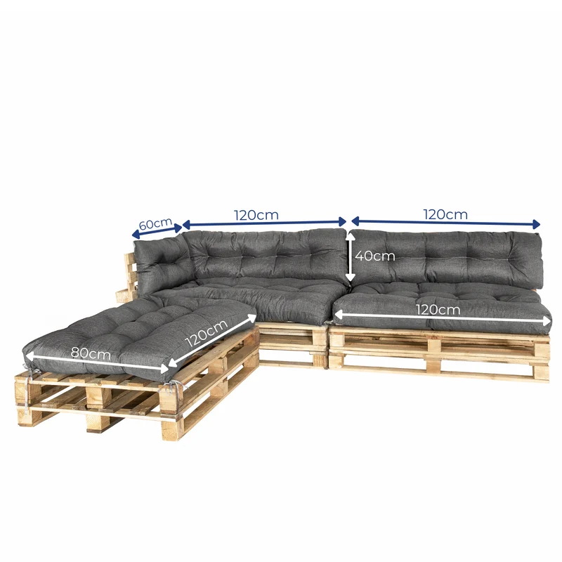 Premium Palettenkissen - Sitzkissen für Outdoor & Indoor