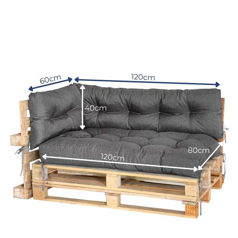 Premium Palettenkissen - Sitzkissen für Outdoor & Indoor