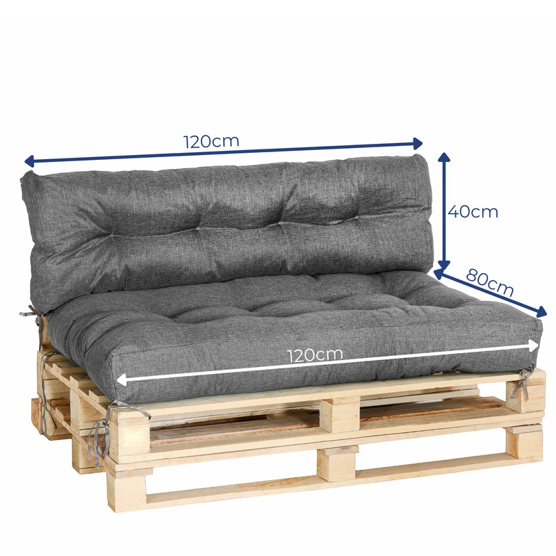 Premium Palettenkissen - Sitzkissen für Outdoor & Indoor