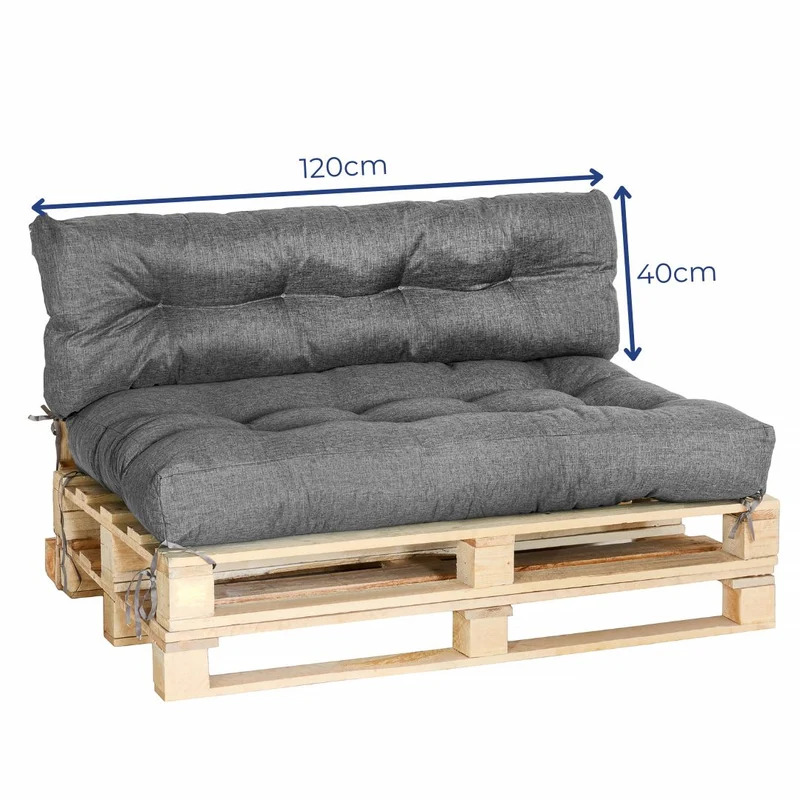 Premium Palettenkissen - Sitzkissen für Outdoor & Indoor