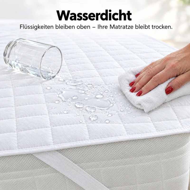 Wasserdichter Matratzenschoner aus Baumwolle