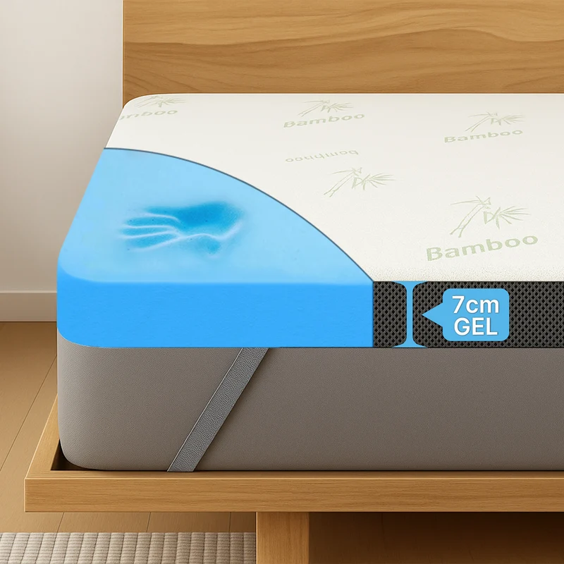 Premium Komfort Topper - Gel-Memory-Schaum Matratzen-Topper