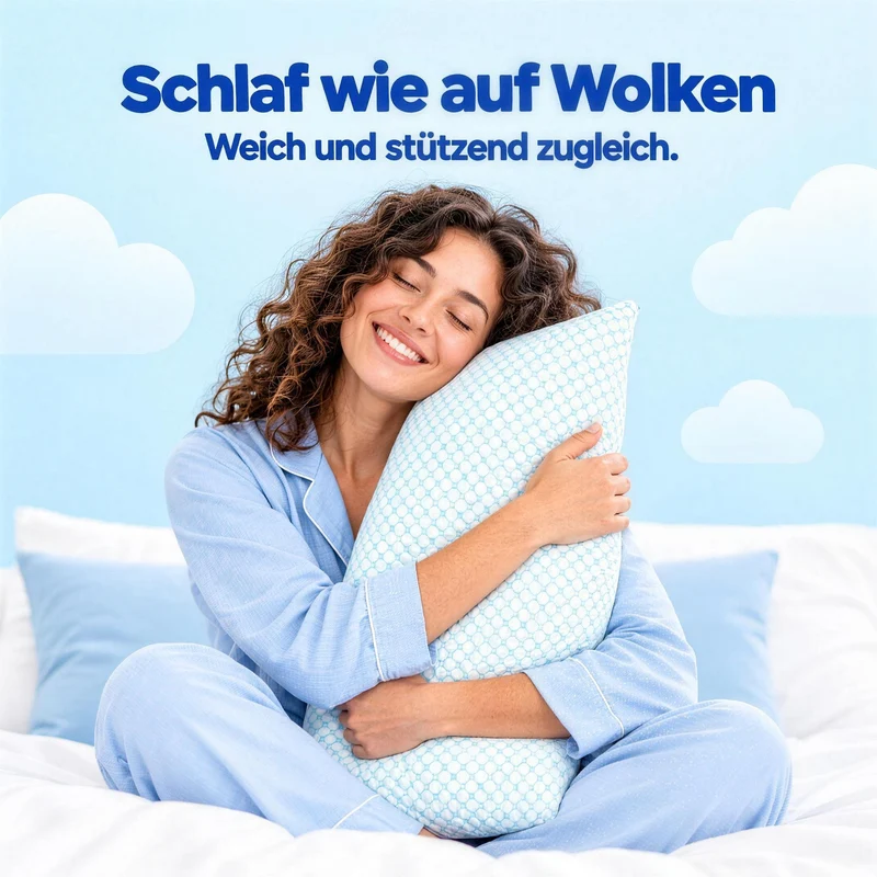 Wolkenkissen - Höhenverstellbares Memory Foam Kissen