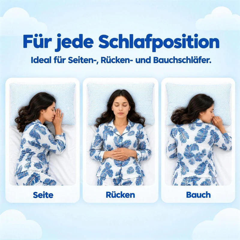 Wolkenkissen - Höhenverstellbares Memory Foam Kissen