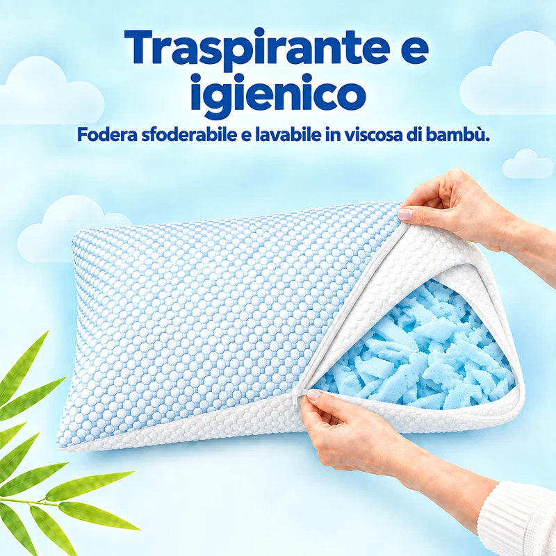 Wolkenkissen - Höhenverstellbares Memory Foam Kissen