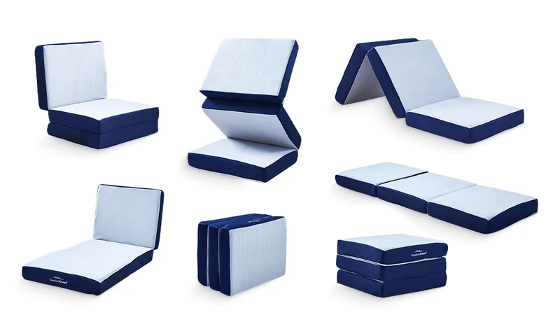 Memory Foam Klappmatratze – Ergonomisch, 3-teilige Faltmatratze