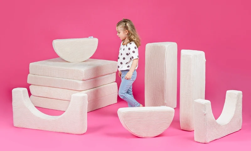 Spielcouch für Kinder – 10-teiliges Sofa-Set für Schlafen und Spielen