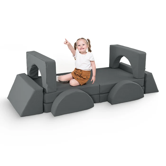 Spielcouch für Kinder – 10-teiliges Sofa-Set für Schlafen und Spielen