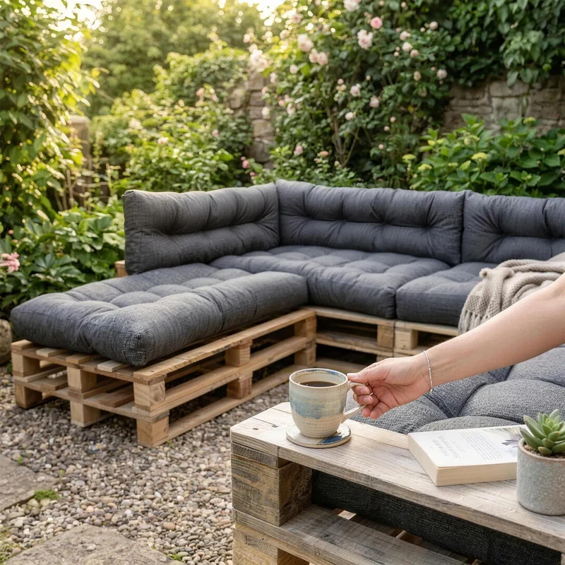 Premium Palettenkissen - Sitzkissen für Outdoor & Indoor