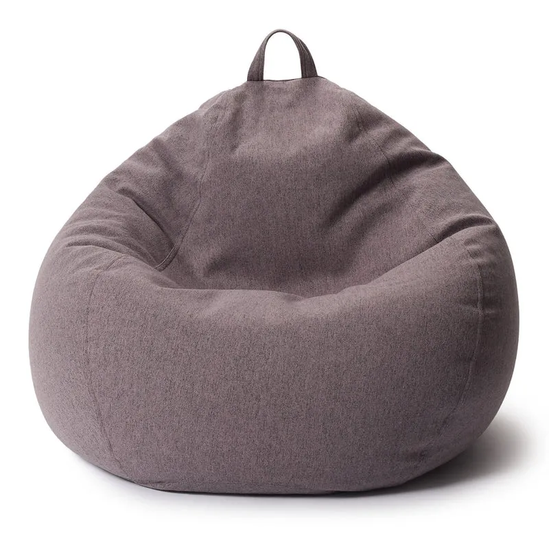 LUMALAND Comfort Line XXL Sitzsack - 100x120x50 cm Bodenkissen - 315 L - EPS Perlen Füllung - Dunkelgrau