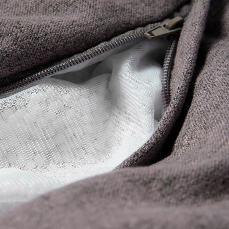 LUMALAND Comfort Line XXL Sitzsack - 100x120x50 cm Bodenkissen - 315 L - EPS Perlen Füllung - Dunkelgrau