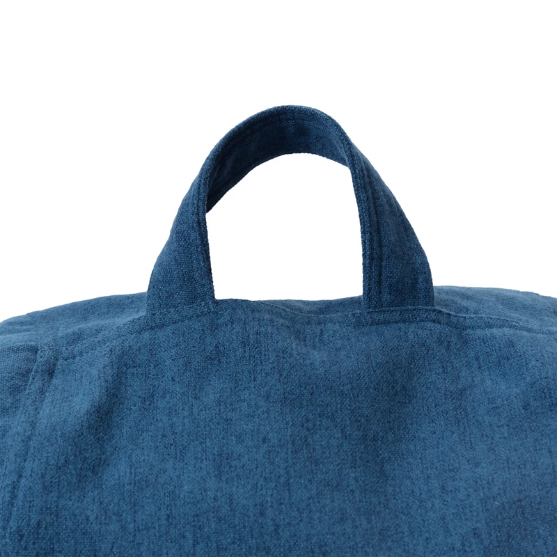 LUMALAND Comfort Line XXL Sitzsack - 100x120x50 cm Bodenkissen - 315 L - EPS Perlen Füllung - Dunkelblau