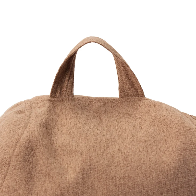 LUMALAND Comfort Line XXL Sitzsack - 100x120x50 cm Bodenkissen - 315 L - EPS Perlen Füllung - Braun