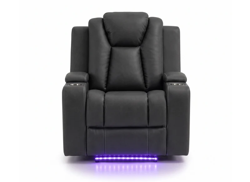 Electric recliner with adjustable headrests