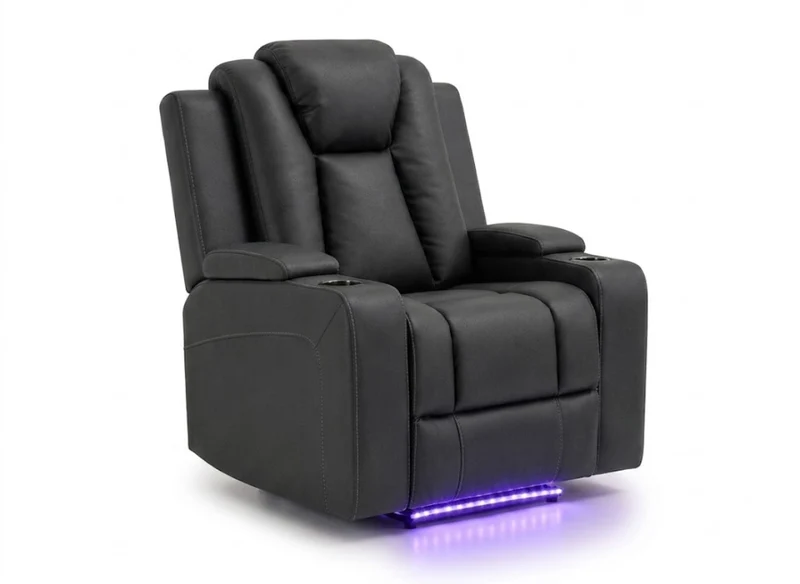 Electric recliner with adjustable headrests
