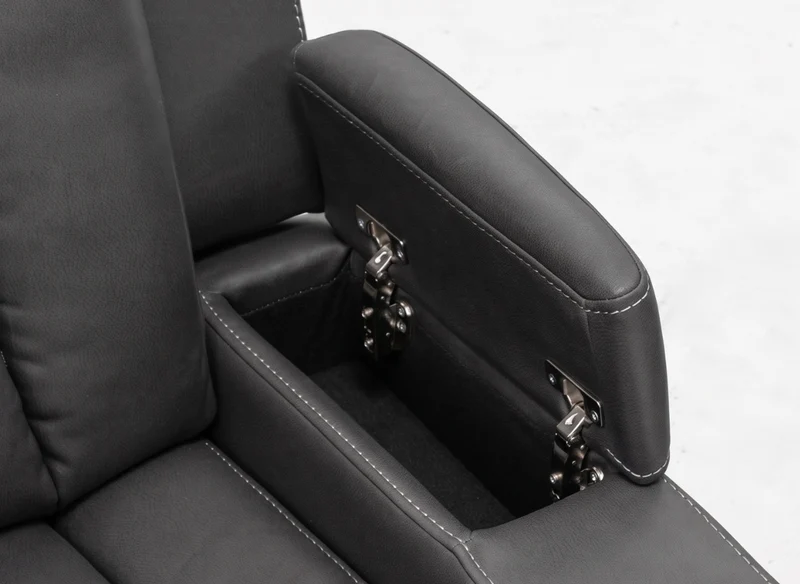 3 seater with end electric recliners & adjustable headrests