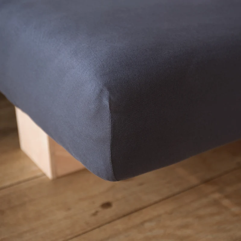 LUMALAND Comfort Jersey Spannbettlaken - 160 g/m² 100% Baumwolle - 140 x 200 cm - 160 x 200 cm - Anthrazit