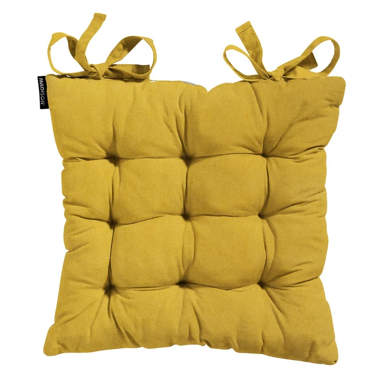 Madison Toscane zitkussen ca.46x46cm Panama mustard