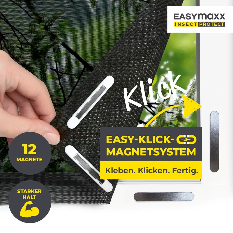 EASYmaxx Insect Protect Insekten- & Pollenschutz, Magnet - Fenster bis 150x180cm