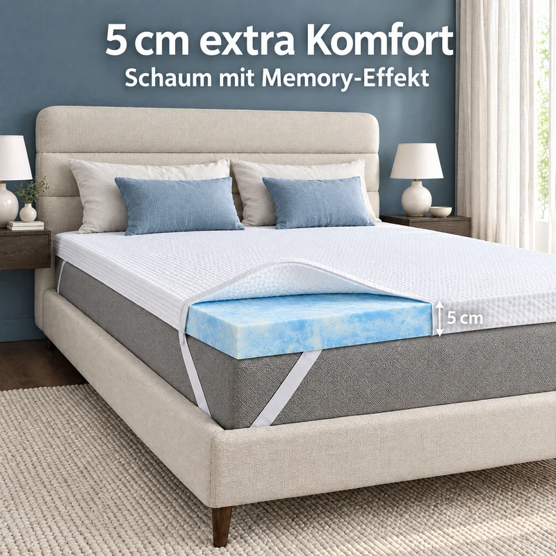 Dream Topper – Matratzen-Topper mit Memory-Schaum-Gefühl