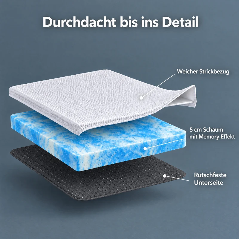 Dream Topper – Matratzen-Topper mit Memory-Schaum-Gefühl