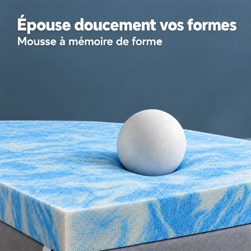 Dream Topper – Matratzen-Topper mit Memory-Schaum-Gefühl
