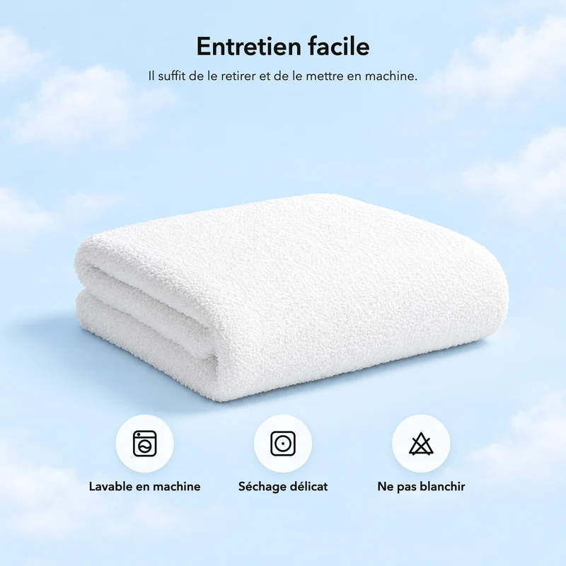 Matratzenschoner mit elastischen Eckbändern