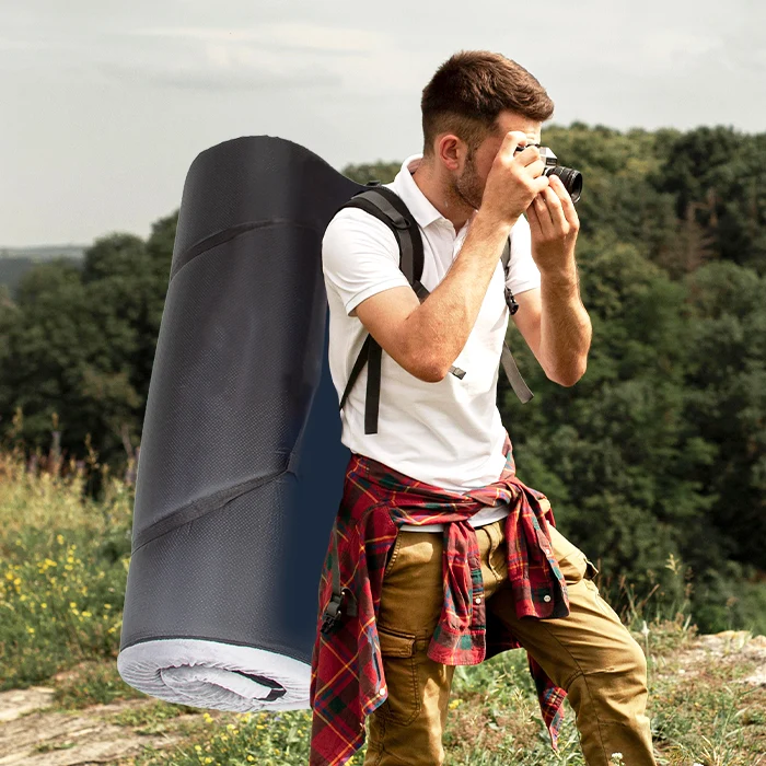 Tragbare Memory-Foam-Matratze Plus – wasserdichter Bezug & Reisetasche