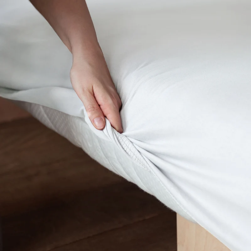 LUMALAND Comfort Jersey Spannbettlaken - 160 g/m² 100% Baumwolle - 180 x 200 cm - 200 x 200 cm - Weiß