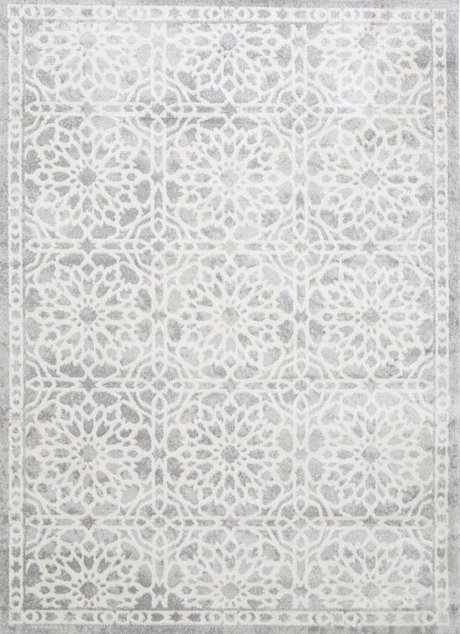 Grey Demask Rug