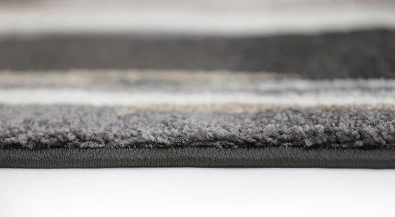 Dark Brown Vertical Stripes Rug