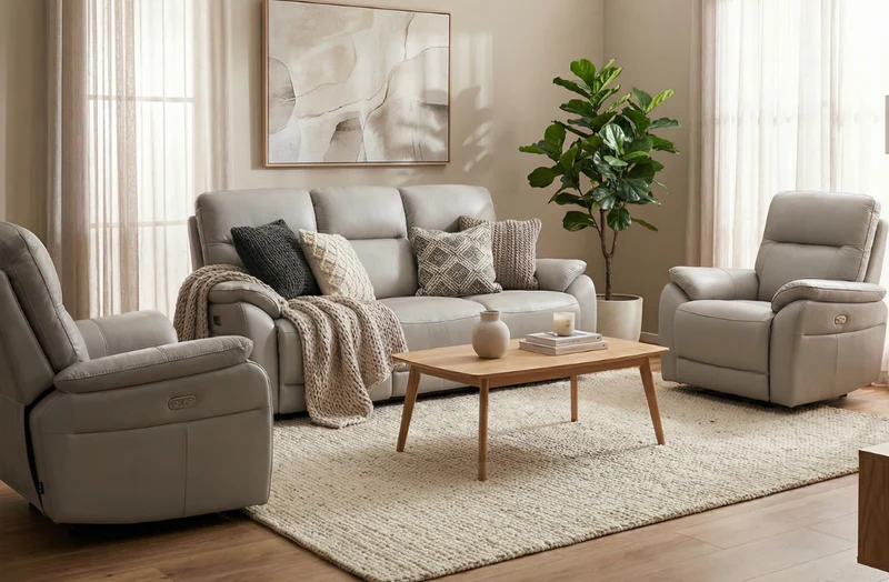3 Seater with End Electric Recliners
