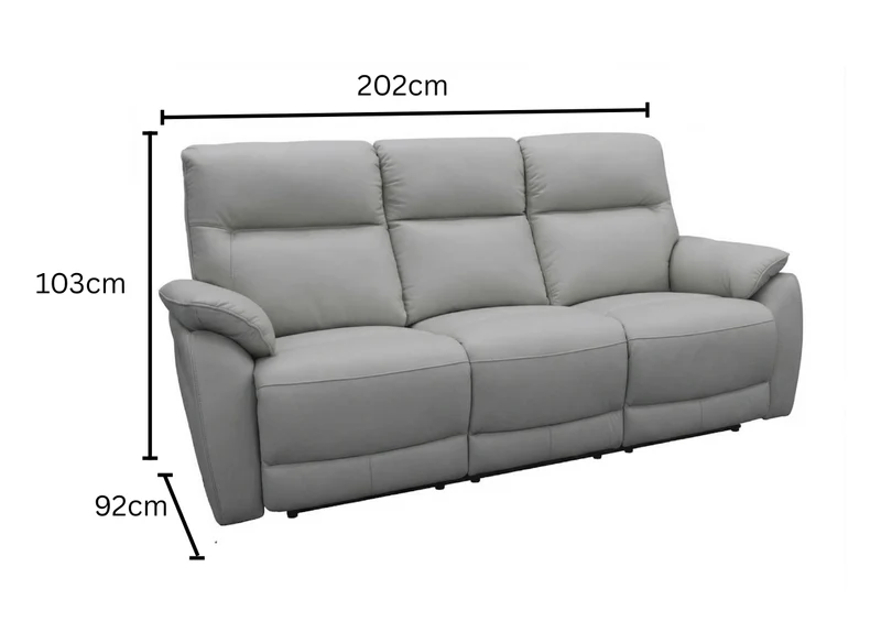 3 Seater with End Electric Recliners