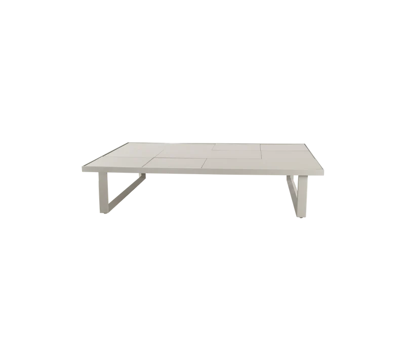 Glaze coffee table, rectangular