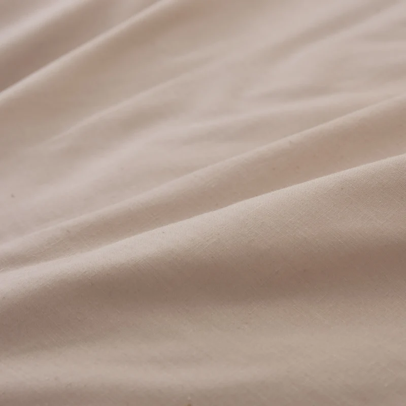 LUMALAND Premium Bettwäsche Everyday - Ganzjahres Bettbezug 155x200 cm & Kissenbezug 80x80 cm - Beige