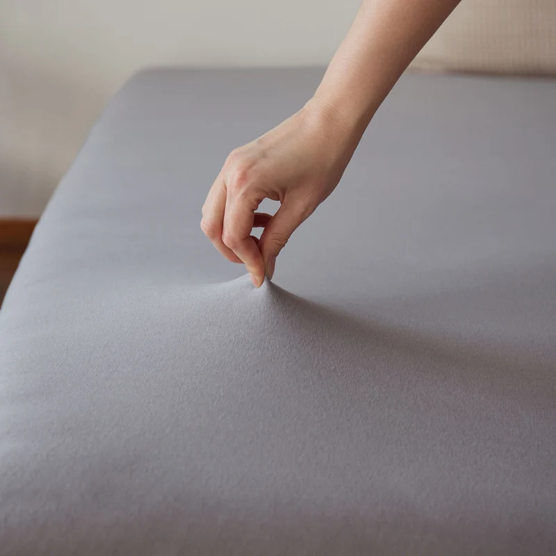 LUMALAND Comfort Jersey Spannbettlaken - 160 g/m² 100% Baumwolle - 180 x 200 cm - 200 x 200 cm - Frostgrau