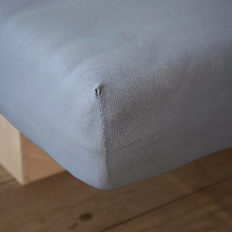 LUMALAND Comfort Jersey Spannbettlaken - 160 g/m² 100% Baumwolle - 180 x 200 cm - 200 x 200 cm - Frostgrau