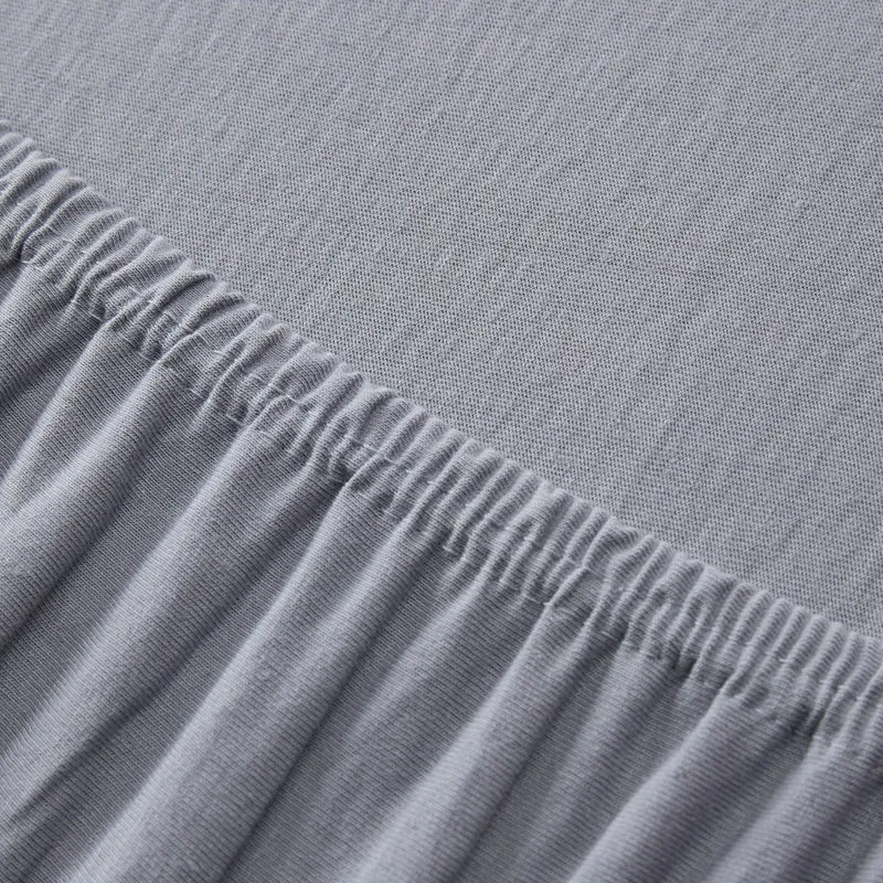LUMALAND Comfort Jersey Spannbettlaken - 160 g/m² 100% Baumwolle - 180 x 200 cm - 200 x 200 cm - Frostgrau