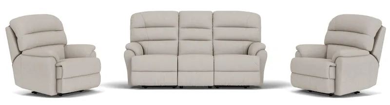 3 Seater with End Recliners + 2 Recliners